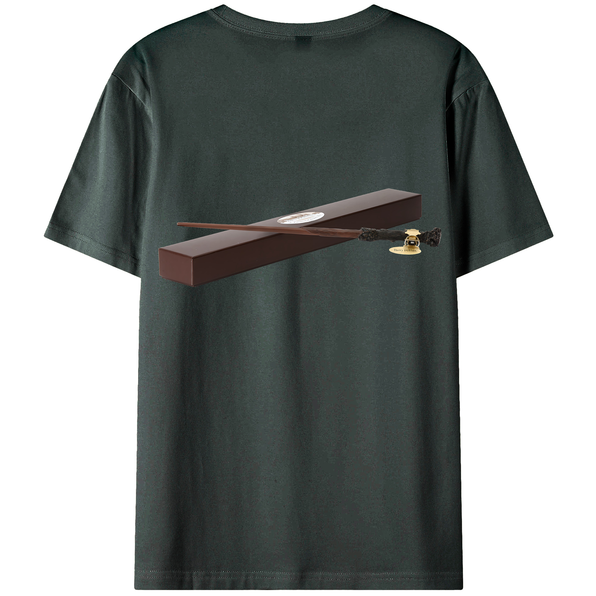 （画像用） Harry Potter ハリー・ポッターシリーズ 綿100％ メンズ半袖Tシャツ（バックプリント） 通気性